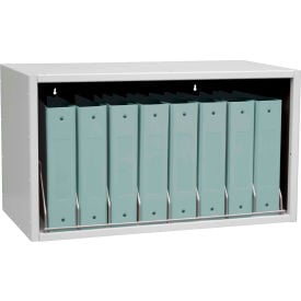 Omnimed® Cubbie File Storage Rack 8 Binder Capacity Light Gray 266008-LG