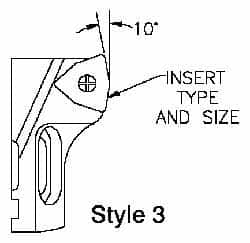 Indexable Boring Cartridge: Series Twin Bore Roughing, Right Hand MPN:4605-61W08