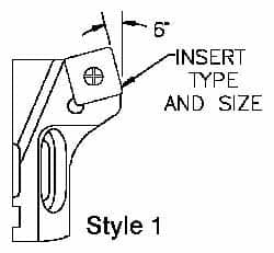 Indexable Boring Cartridge: Series Twin Bore Roughing, Right Hand MPN:4606-63S12