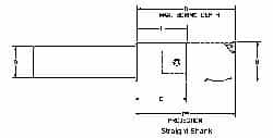 Boring Head Straight Shank: Modular Connection Mount MPN:S12-PC4-3