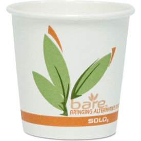 Dart® Bare by Solo Eco-Forward Paper Hot Drink Cups 10 oz Green/White/Beige Pack of 1000 370RC-J8484