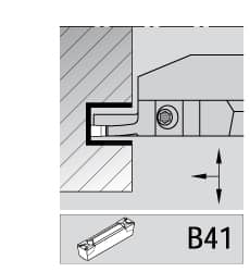 3mm Min Width x 14mm Max Depth A4M-A Right Hand Indexable Grooving Blade MPN:2542519