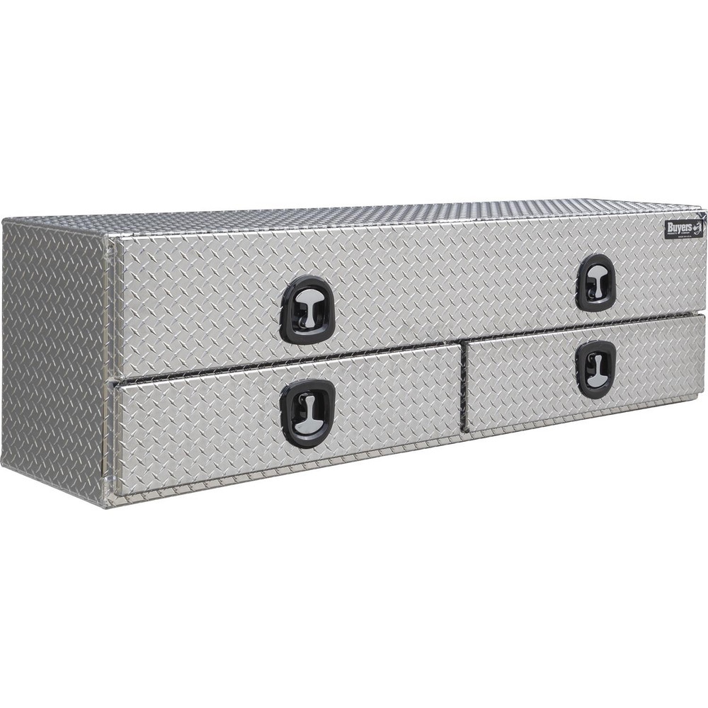 Truck Tool Storage Units, Type: Contractor Box , For Use With: Trucks , Storage Capacity (Cu. Ft.): 15.75 , Color: Diamond Silver , Material: Aluminum  MPN:1701678