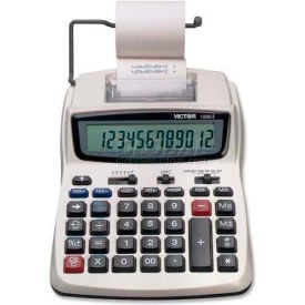 Victor® 12-Digit Calculator 12082 2 Color Printing 6