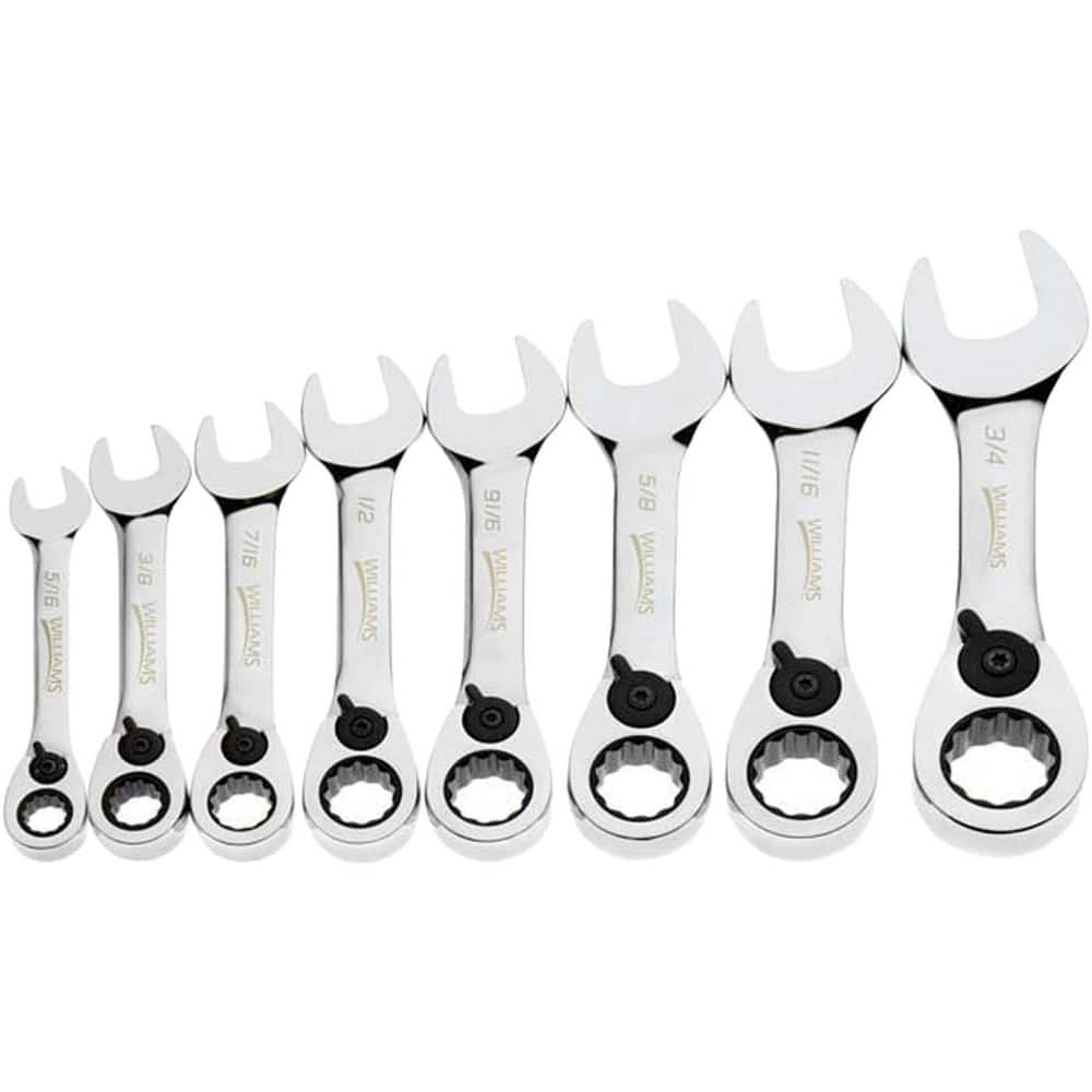 Wrench Sets, Tool Type: Stubby Reversible Ratcheting Combination Wrench Set , Set Type: Stubby Reversible Ratcheting Combination Wrench Set  MPN:JHWWS1168RCS