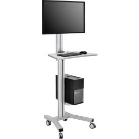 GoVets™ Mobile Height Adjustable Desktop Computer Workstation 063670