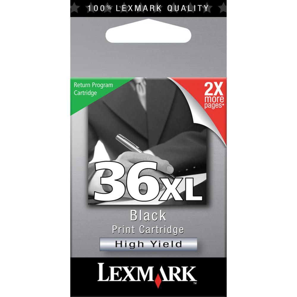 Lexmark 36XL Black High-Yield Ink Cartridge, 18C2170 (Min Order Qty 2) MPN:18C2170