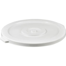 GoVets™ Plastic Trash Can Lid - 32 Gallon White 461WH240