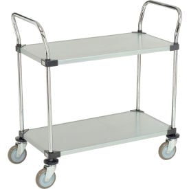 Nexel® 2 Shelf Galvanized Utiltiy Cart 36