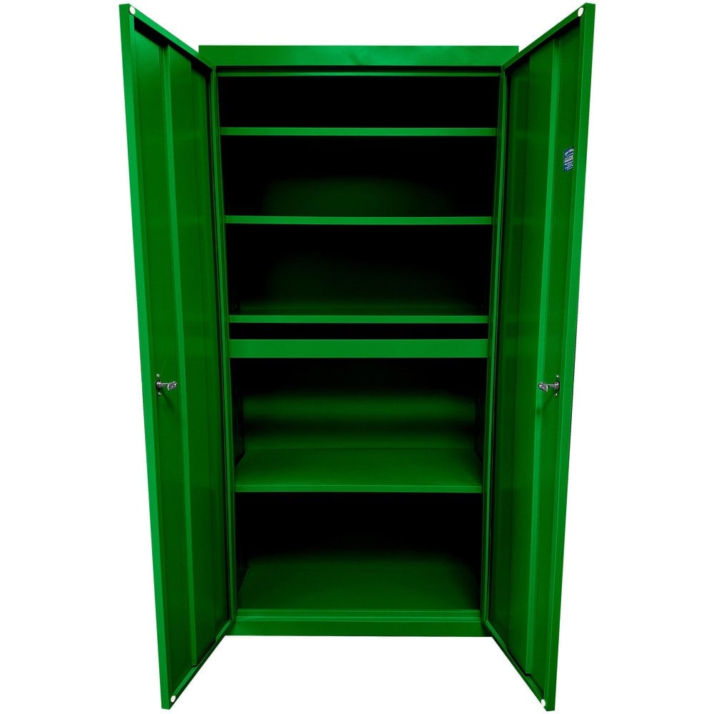 Storage Cabinets, Cabinet Type: Steel Storage Cabinet , Cabinet Material: Steel , Width (Inch): 24 , Depth (Inch): 18 , Cabinet Door Style: Flush  MPN:UA-241872-LGR