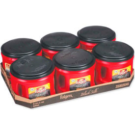 Folgers® Coffee Black Silk 24.2 oz Canister 6/Carton 2550020540CT