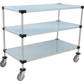 Nexel® 3 Shelf Cart Galvanized 48