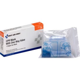 First Aid Only CPR Mask with One-Way Valve 1/Box 21-011-002