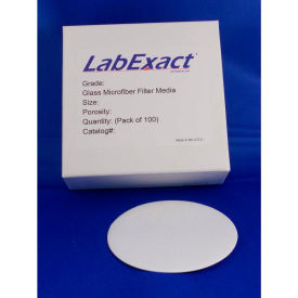 LabExact Grade C 1.2um Binderless Glass Microfiber Filter 11.0cm 100/PK LEC1100