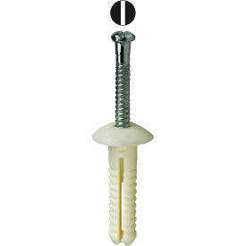 L.H.Dottie® Polyethylene Button Head Drive Anchor Kit w/ Pin 1/4