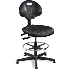 Bevco 7501-BLK Everlast Polyurethane Chair Black Nylon Base Mushroom Glides 7501-BLK