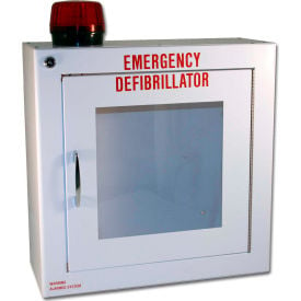 First Voice™ Small Defibrillator/AED Surface-Mounted Cabinet with Alarm & Strobe TS147SM-14R