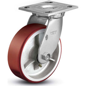 Colson® 4 Series Swivel Plate Caster 4.08199.949.7 - Mold-On Polyurethane 8