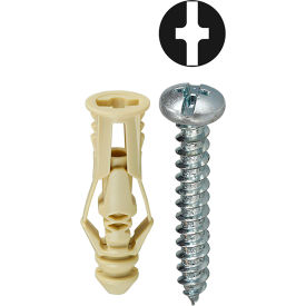 L.H.Dottie® Triple Grip Anchor Kit w/ Combo Pan Head Screw #6 Tuff Pack 201 Pieces TG6KTP