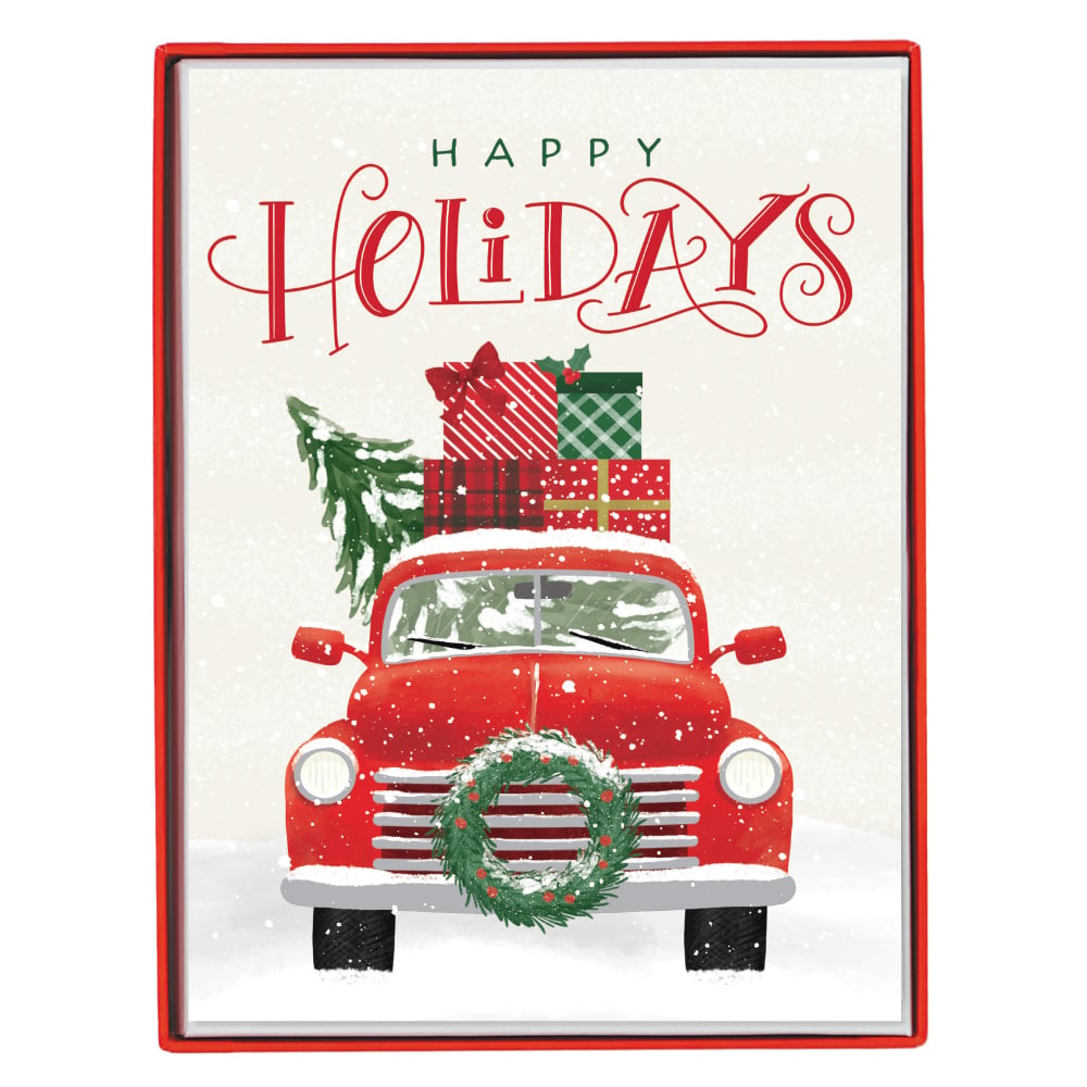 Graphique Christmas Cards, 5in x 7in, Happy Holidays, Pack Of 15 Cards (Min Order Qty 7) MPN:BX672