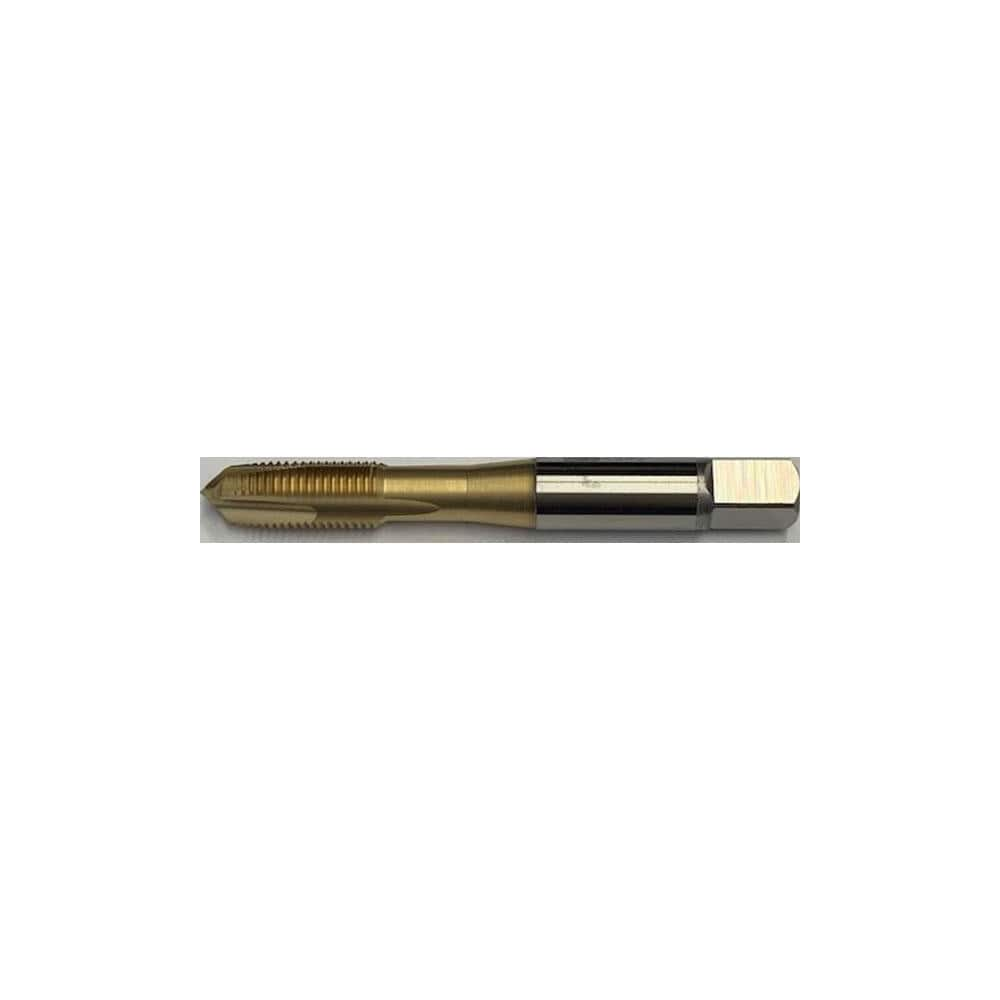 Spiral Point Tap: 1/2-20 UNF, 3 Flutes, 3 to 5P, 2B Class of Fit, Vanadium High Speed Steel, TIN Coated MPN:382922