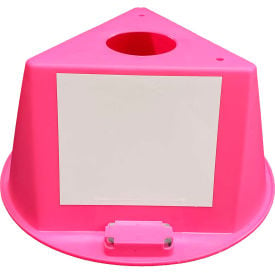 Inventory Control Cone W/ Magnets & Dry Erase Decals Hot Pink 074cHOT PINK