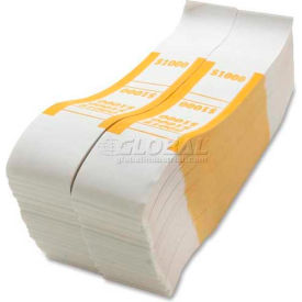 Sparco Color-Coded Quick Stick Currency Band BS1000WK 1000 in 10 Bills Yellow 1000 Bands/Pack BS1000WK