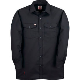 Big Bill Premium Long-Sleeve Button Down Work Shirt L Tall Black 147-T-BLK-L