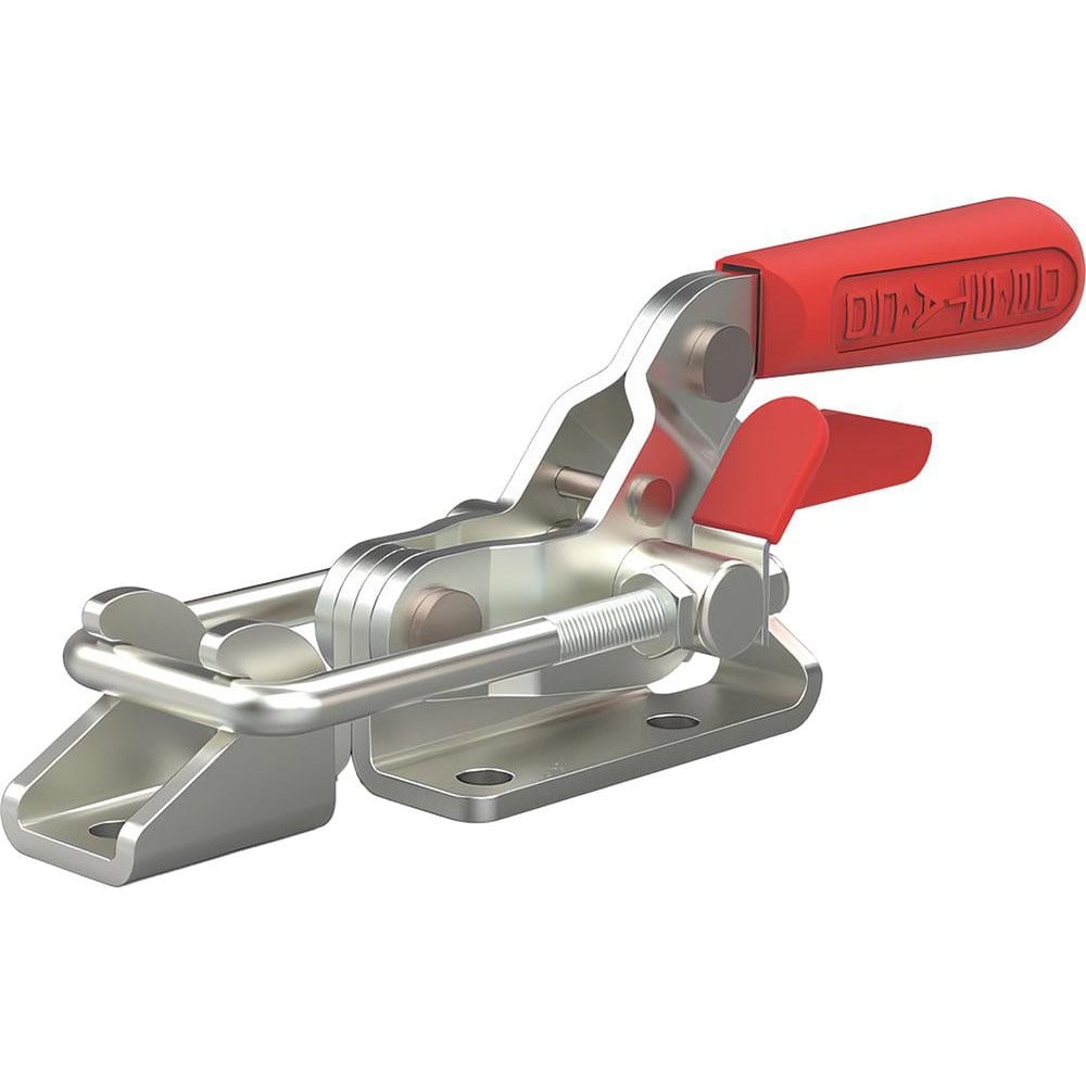 Pull-Action Latch Clamps, Clamping Orientation: Horizontal , Bar Style: U-Hook , Load Capacity (N): 8896.44 , Load Capacity (Lb. - 3 Decimals): 2000.000  MPN:341-SS-M-50