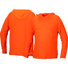 Pyramex® RLPH1NS Long Sleeve Pullover Hoodie with UV Protection 2XL Hi-Vis Orange RLPH120NSX2