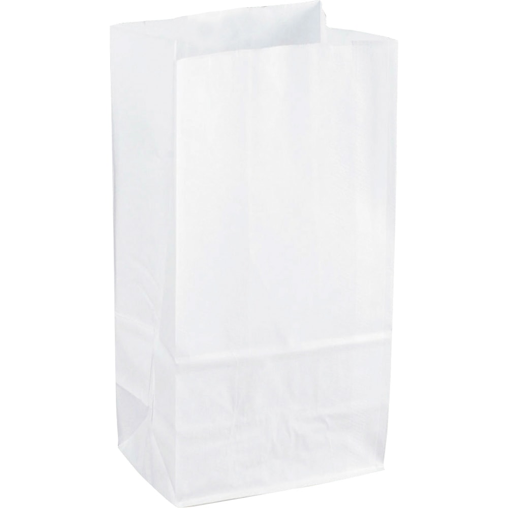 Sparco White Kraft Paper Bags - 6in Width x 11in Length - White - Paper - 100/Pack (Min Order Qty 5) MPN:99828