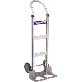 Wesco® Cobra Lite Aluminum Hand Truck w/ Continuous Handle Mold-On Rubber Wheels 600 lb. Cap. 220392