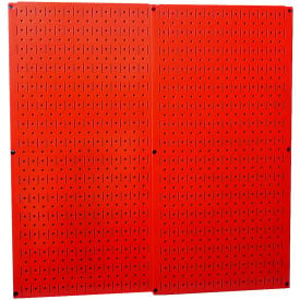 Wall Control Pegboard Pack- 2 Panels Red Metal 32