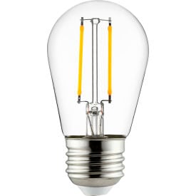 Sunlite® LED S14 String Filament Light Bulb E26 Base 2W 200 Lumens 2200K Amber Pack of 6 41655-SU