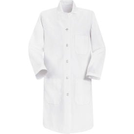 Red Kap® Women's Button Closure Lab Coat White Poly/Cotton 4XL 5210WHRG4XL