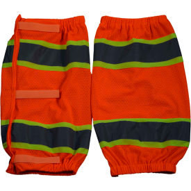 Petra Roc Leg Gaiter ANSI Class E Polyester Mesh Orange/Lime One Size 1 Pair OMGL-CE