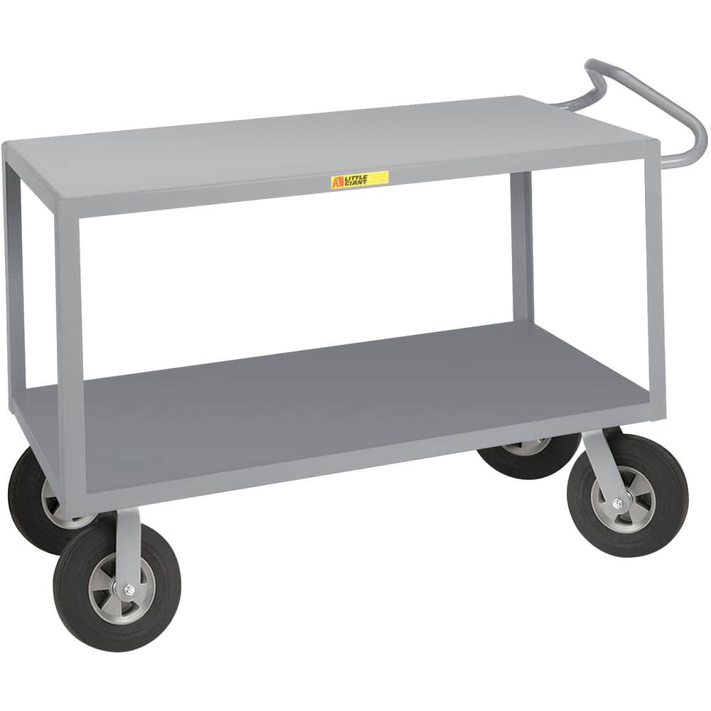 Carts, Cart Type: Ergonomic Handle Instrument Cart , Caster Type: 2 Rigid, 2 Swivel , Material: Steel , Length (Inch): 54 , Height (Inch): 38  MPN:ENGF-3048-10SR