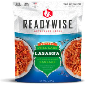 ReadyWise 05-905 Outdoor Cheesy Lasagna 2 Servings/Pouch 6/Pack 05-905