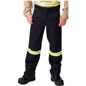 Big Bill Heavy Work Pants Reflective Material Flame Resistant 30W x 32L Navy 1435US9-32-NAY-30