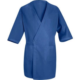 Red Kap® Collarless Butcher Wrap Royal Blue Polyester/Combed Cotton XL WP10RBRGXL