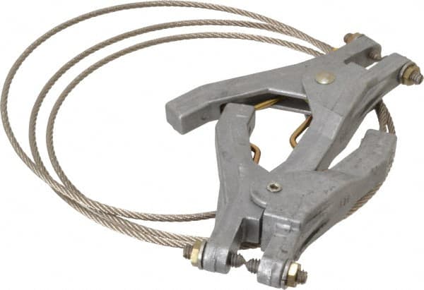 19 AWG, 5 Ft., Hand Clamp, Grounding Cable with Clamps MPN:GCSP-HH-05