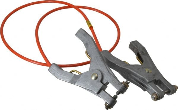 19 AWG, 3 Ft., Hand Clamp, Grounding Cable with Clamps MPN:GCSI-HH-03