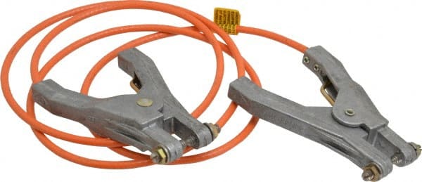 19 AWG, 5 Ft., Hand Clamp, Grounding Cable with Clamps MPN:GCSI-HH-05