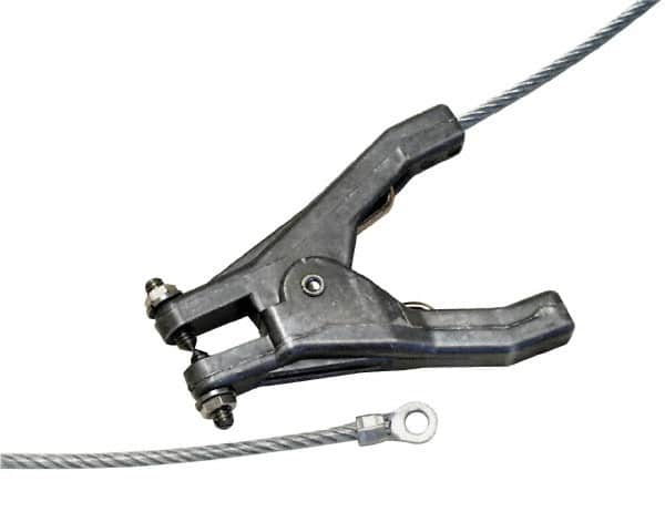 19 AWG, 3 Ft., Hand Clamp, Terminal, Grounding Cable with Clamps MPN:GCSP-HE-03