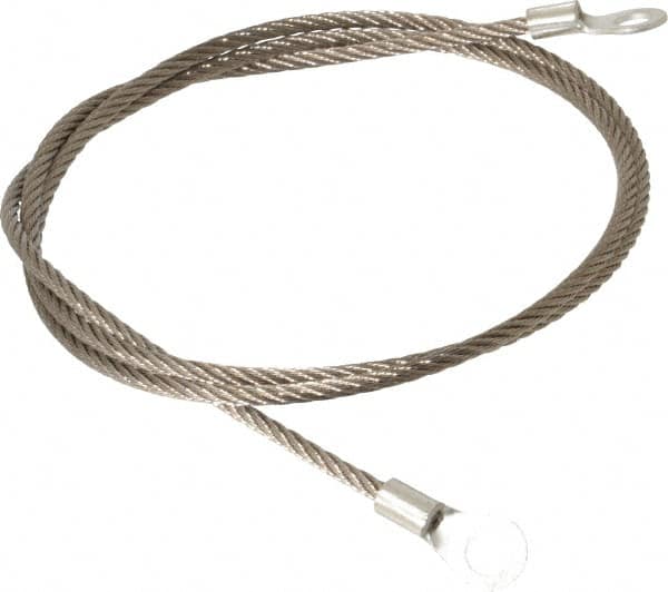 19 AWG, 3 Ft., Terminal, Grounding Cable with Clamps MPN:GCSP-EE-03