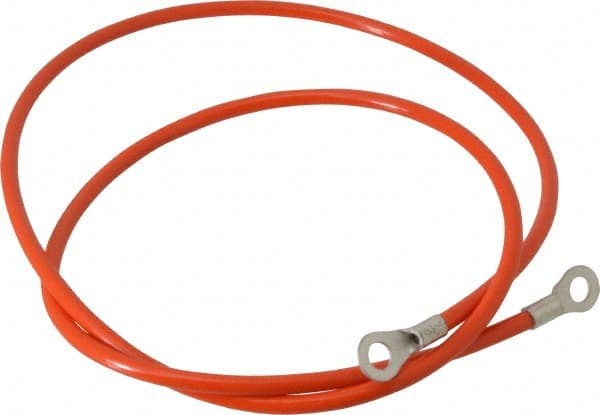 19 AWG, 3 Ft., Terminal, Grounding Cable with Clamps MPN:GCSI-EE-03