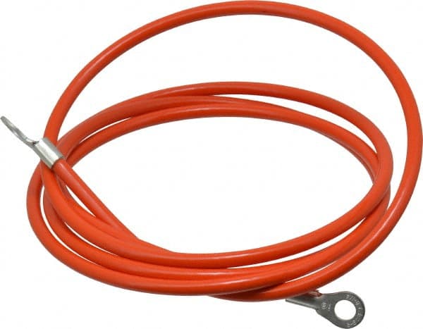 19 AWG, 5 Ft., Terminal, Grounding Cable with Clamps MPN:GCSI-EE-05