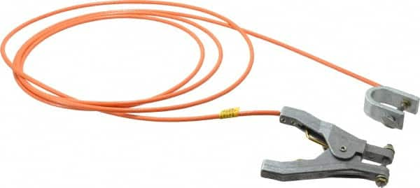 19 AWG, 10 Ft., C-Clamp, Hand Clamp, Grounding Cable with Clamps MPN:GCSI-HC-10