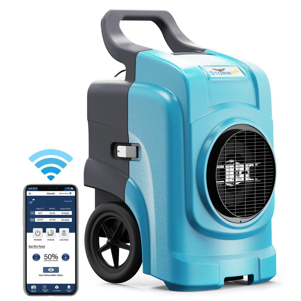 Dehumidifiers, Dehumidifier Type: Smart Wi-Fi , Saturation Capacity: 270 PPD , Depth (Inch): 26  MPN:X002VUHZCJ