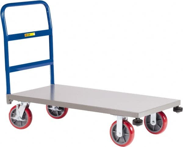 Platform Truck: 3,600 lb Capacity, Steel Deck, 30